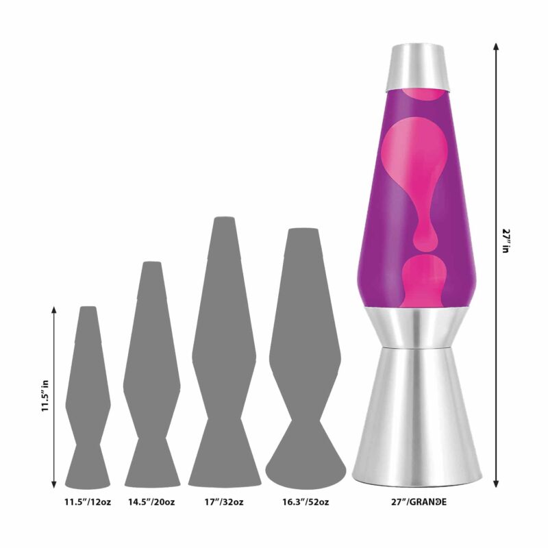 27″ LAVA Lamp Grande – Pink/Purple/Silver - US 9446