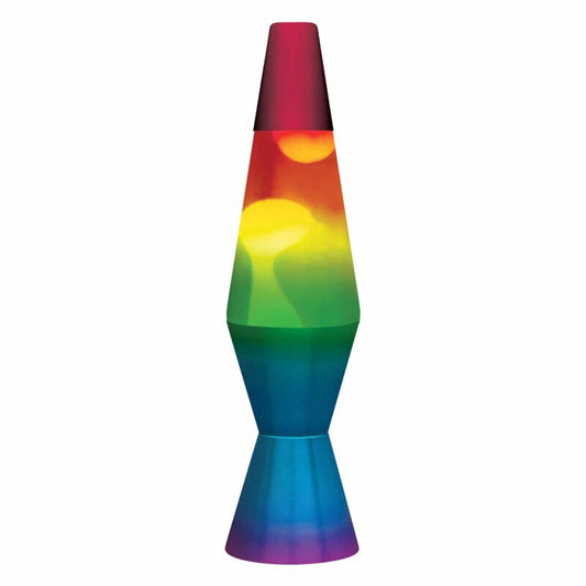 11.5″ LAVA Lamp Rainbow – White/Tricolor - US 7048