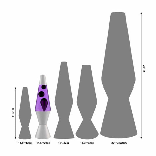14.5’’ LAVA Lamp – Black &amp; Purple - US 5712