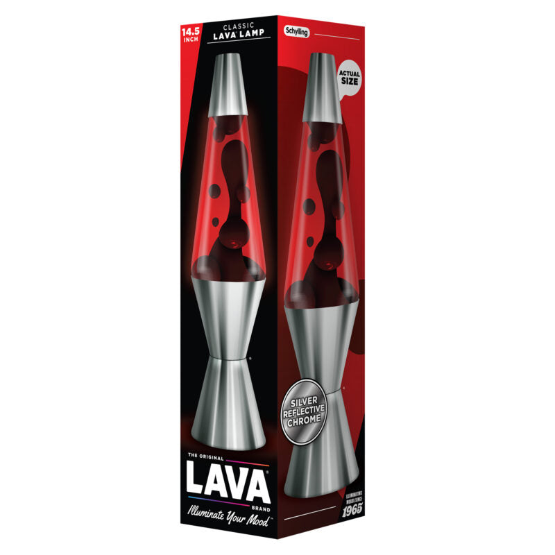 14.5″ Lava Lamp Chrome Plated Crimson - US 1470