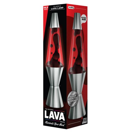 14.5″ Lava Lamp Chrome Plated Crimson - US 1470