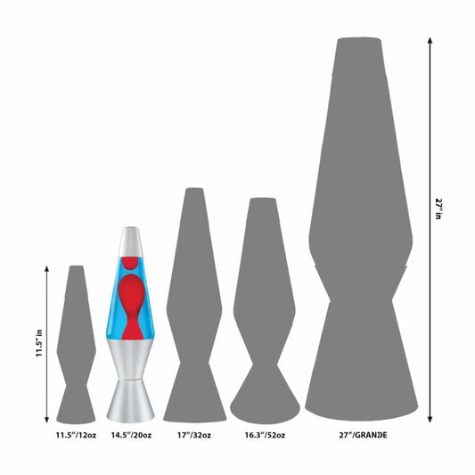 14.5″ LAVA Lamp – Red/Blue/Silver - US 9915