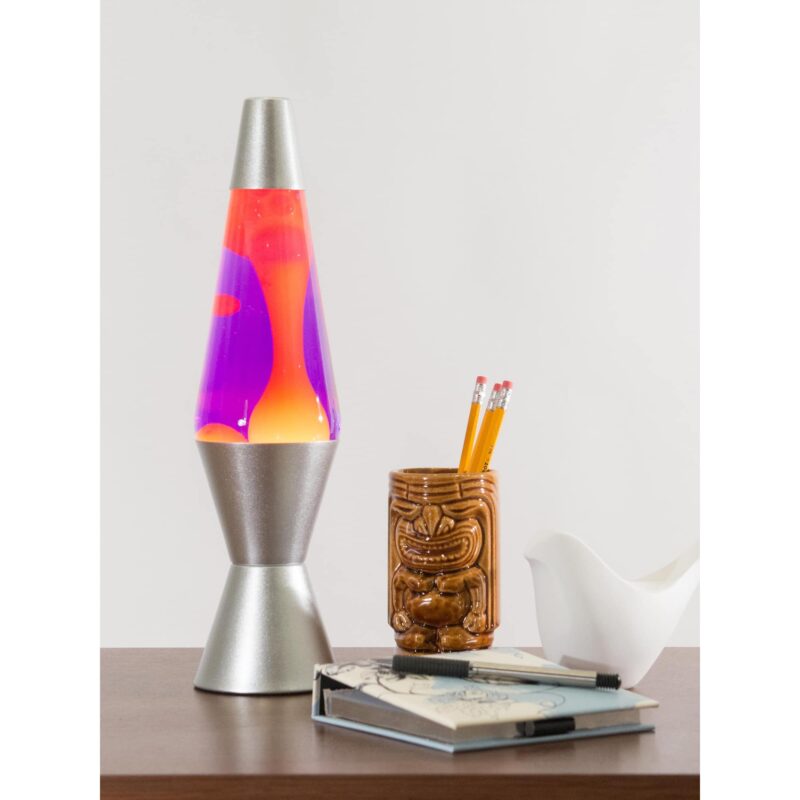 14.5” LAVA Lamp – Yellow/Purple/Silver - US 4836