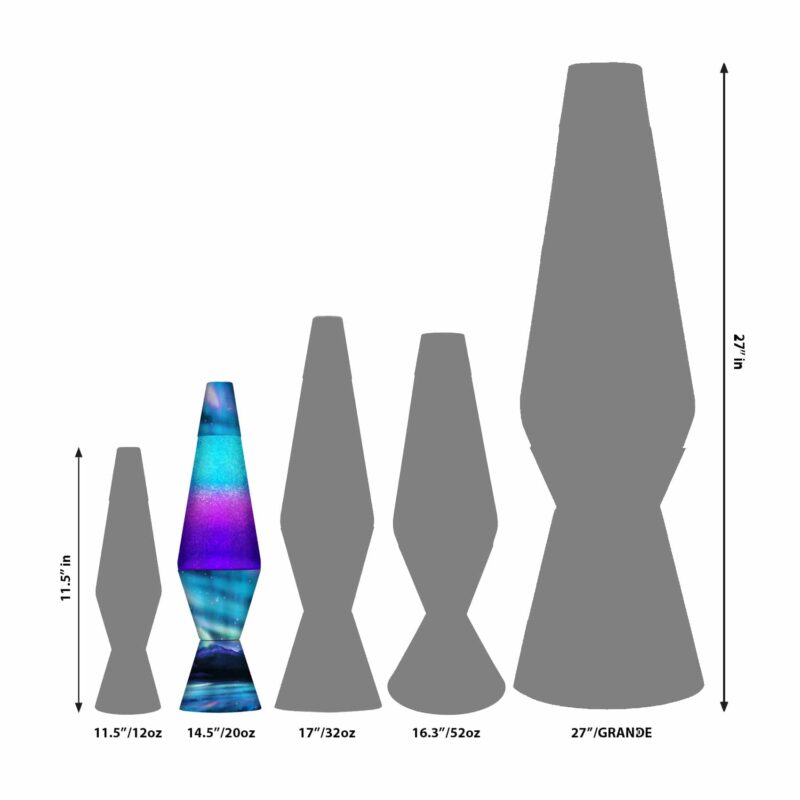 14.5″ LAVA Lamp Colormax Northern Lights – Glitter - US 4392