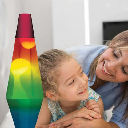 14.5” LAVA Lamp Rainbow – White/Clear/Tricolor - US 4949