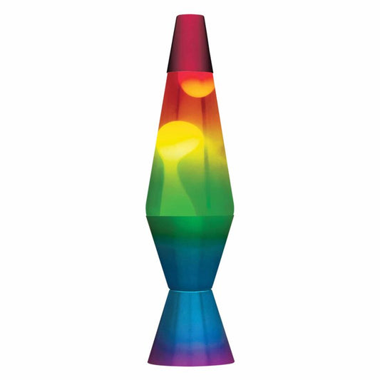 14.5” LAVA Lamp Rainbow – White/Clear/Tricolor - US 4949