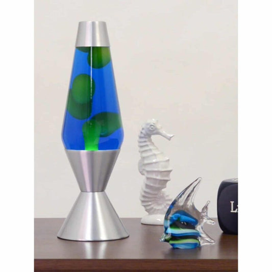 16.3″ LAVA Lamp – Yellow/Blue/Silver - US 4410