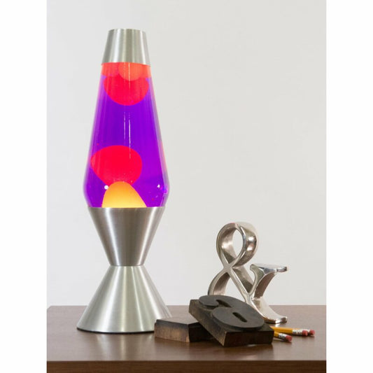 16.3″ LAVA Lamp – Yellow/Purple/Silver - US 5861