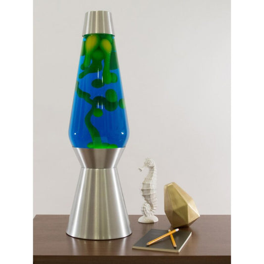 27″ LAVA Lamp Grande – Yellow/Blue/Silver - US 3134
